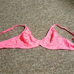 Pink lace bra, size 36C, nwot